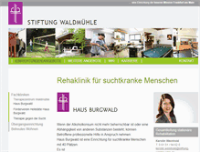 Tablet Screenshot of haus-burgwald.de